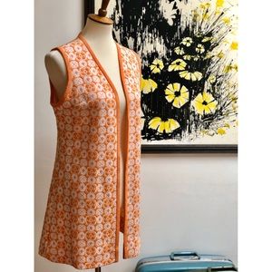 Vintage Groovy Orange Vest